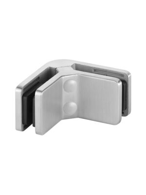 Glass Connector Clamp for 12mm Glass,90 Degree, Square Corner Glass Connector, Mod 42