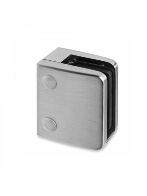 12.76mm Laminated Square Glass Clamp, Flat Mount, Style MOD 24