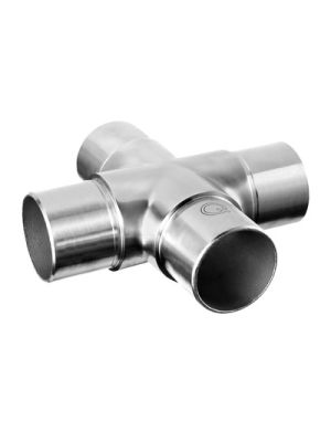 Cross Connector - Grade 304 - 42.4mm