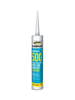 Everflex Premium+ 500 Bath & Sanitary Silicone - Ivory (295ml)