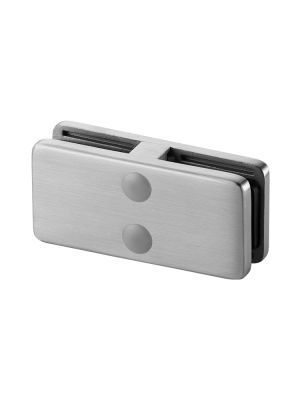 Glass Connector Clamp for 8.38mm Glass,180 Degree, Square In-line, Mod 42