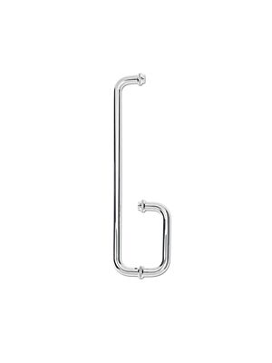 Shower Door Handle With Towel Rack - Stainless Steel