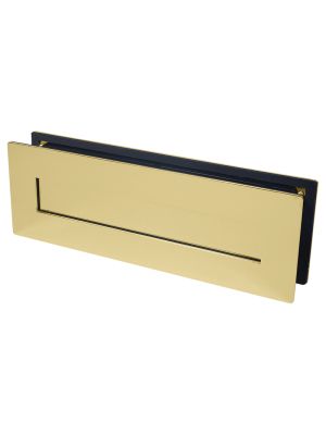 BLU LP400 316 Stainless Steel Letter Plate - Polished Brass | F3181