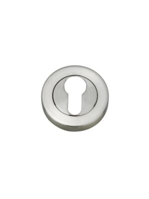 Matching Round Euro Escutcheon (Pairs) - Polished Chrome