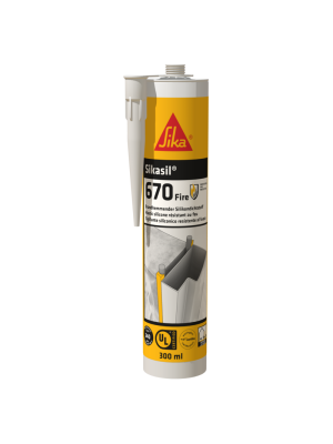 Sikasil 670 Fire Silicone - Concrete Grey (300ml)