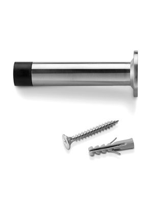 Wall Door Stop with Screws - Stainless Steel | F2117
