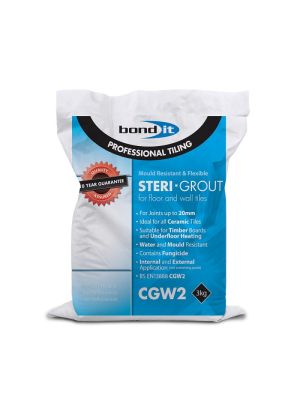 Bond-It Steri-Grout Wall & Floor Tile Grout - Grey (3kg)