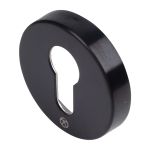 BLU KM055 316 Marine Grade Round Escutcheon - Satin Black | F3176