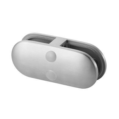 Glass Connector Clamp for 11.52mm Glass,180 Degree, D Shape In-line, Mod 28
