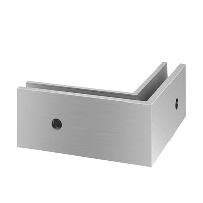 90 Degree Frameless Glass Base Connector - Outer Side Mount