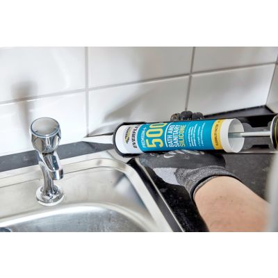 Everflex Premium+ 500 Bath & Sanitary Silicone - White (295ml)