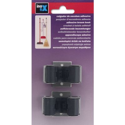 Adhesive Non-Slip Broom Hook (Set of 2)