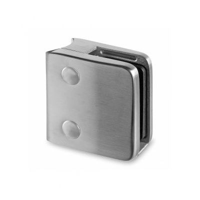 9.52mm Laminated Square Glass Clamp, Radius Mount, Style MOD 24