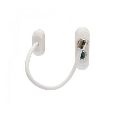 UAP Push to Lock Window Restrictor - White | D4095