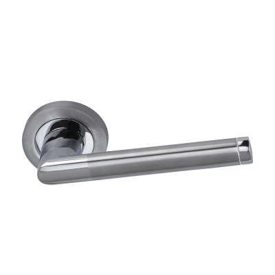 Nathalie (Set) Rose Handle - Satin/Polish Chrome