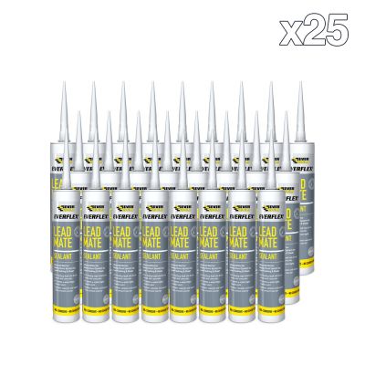 Box of 25 Everbuild Everflex Leadmate Sealant - Grey (295ml)