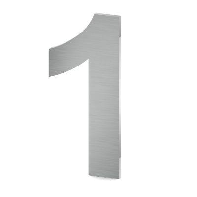 BLU Front Door Number 1 - Satin Stainless Steel (316 Marine Grade)