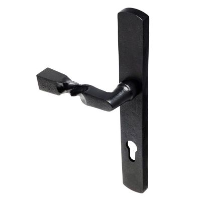 DuraTique Barley Twist Dual Sprung Door Handle Pair - Textured Matt Black (44-68mm)