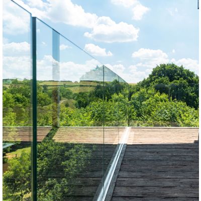 Q-Railing Frameless Glass Base Channel - Side Mount