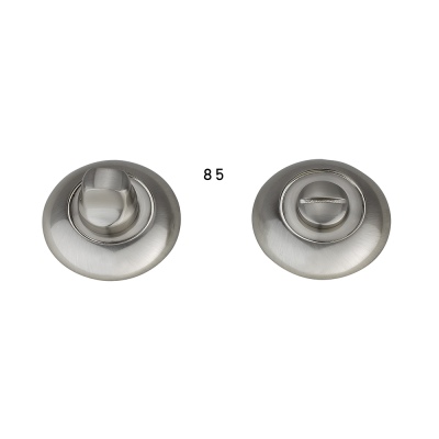 Matching Bathroom Raised Thumb Turn - Satin Nickel