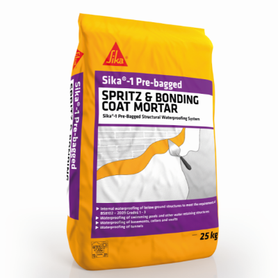 Sika-1 Pre-Bagged Spritz & Bonding Mortar (25kg) | D9378