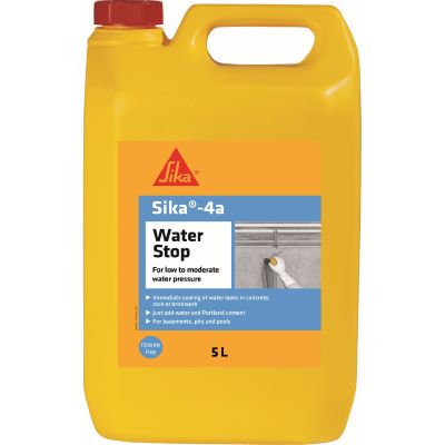 Sika-4a Rapid Setting Waterproofing Admixture (5L) | D9377