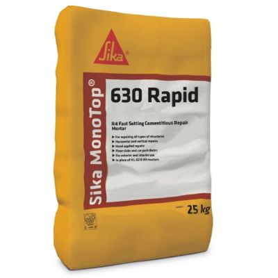 Sika MonoTop 630 Rapid Cementitious Repair Mortar - Grey (25kg) | D9318