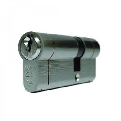 High Security Euro Double Cylinder Door Lock - Nickel