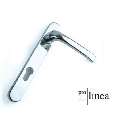 Mila Pro-Linea Door Handle Set - D-Chrome (240mm)