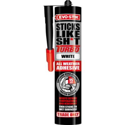 Evo-Stik Sticks Like Sh*t Turbo MS polymer - White 290ml