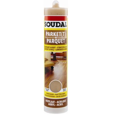 Soudal Parquet and Timber Acrylic Sealant - Medium Oak (300ml) | D1102