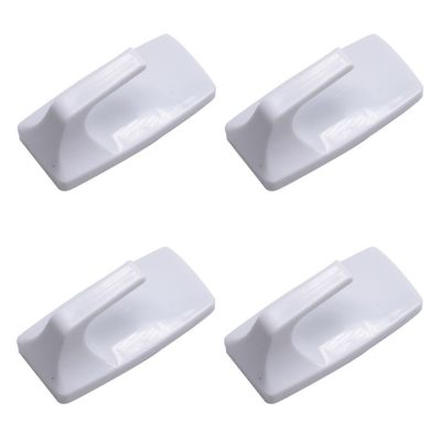 Amtech 4 Piece Rectangular Removable Self-adhesive Wall Hook| T3179