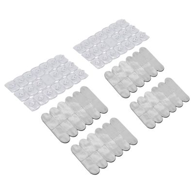 Amtech 40 Piece Transparent Self-Adhesive Hook Set | T3184