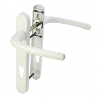 UVPC Door Lever Sprung Handle Set