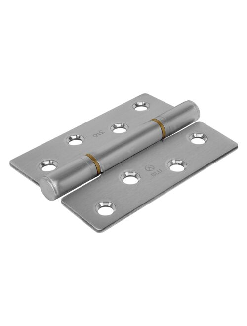 BLU HQ4 316 Stainless Steel Butt Hinge with Square Corners - Satin Stainless Steel | F3021