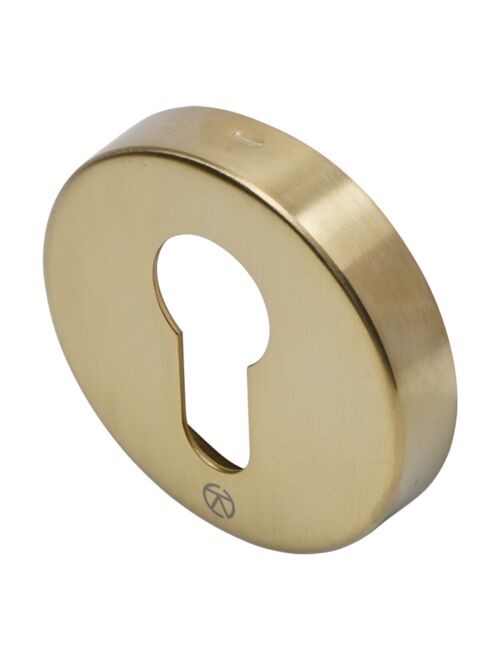 BLU KM055 316 Marine Grade Round Escutcheon - PVD Satin Brass