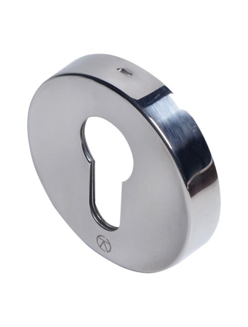 BLU KM055 316 Marine Grade Round Escutcheon - Polished Stainless Steel (51 x 10mm)
