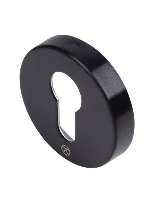 BLU KM055 316 Marine Grade Round Escutcheon - PVD Satin Black