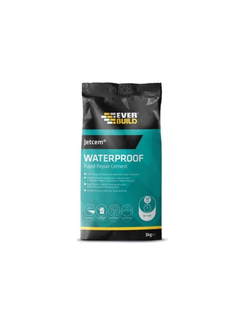 Jetcem Waterproof Rapid Repair Cement - Grey (3kg)