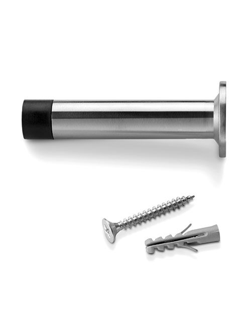 Wall Door Stop with Screws - Stainless Steel | F2117
