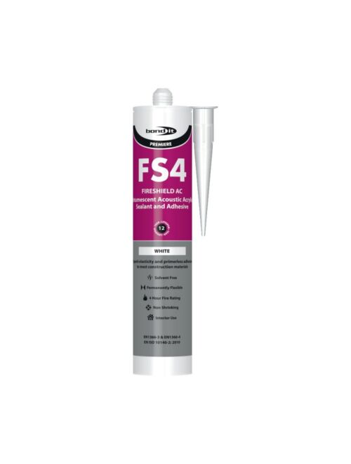 Bond-It FS4 FireShield AC Intumescent Sealant - White (300ml)